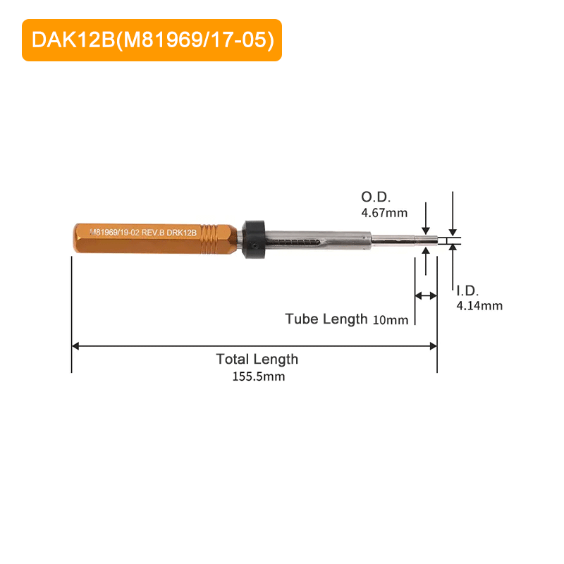 Half-round Terminal Removal Tool DAK12B (M81969/17-05)