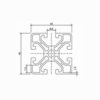 Regular Duty Aluminum Profile A4040-1.3