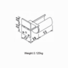 Slide Pipe Mount with Stop B2020H2