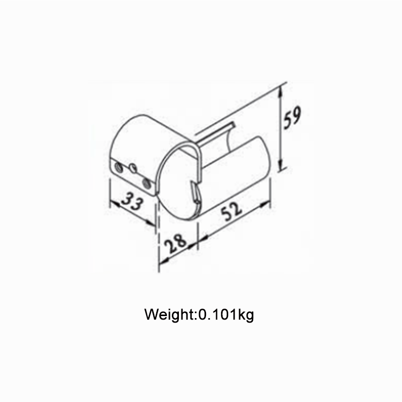 Slide Pipe Mount B2020H3