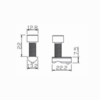 Ba40-M0614, M0814 T-Nut