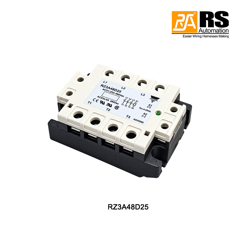 RZ3A48D25 solid state relay angled view